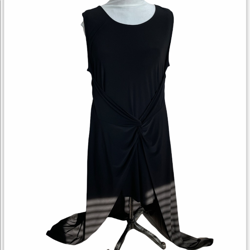 Cleo XXL high low front twist maxi dress